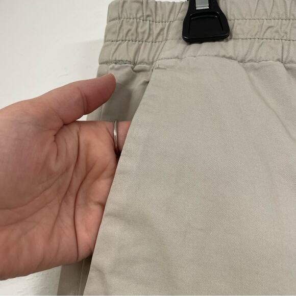 Everlane Cream Pull On Elastic Waist Straight Leg Trouser Pants 8 - Picture 6 of 8